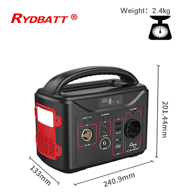 Ryder Portable-Kraftwerk, Notstromversorgung durch Batterien 320Wh LiFePO4, Sinuswelle Wechselstrom-Ausgänge 220V 200W reine, Input PD 45W USB-C