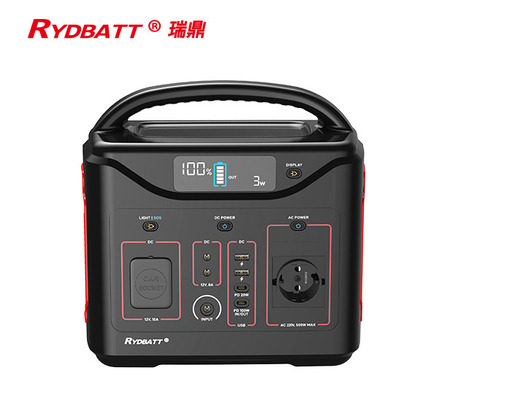 Tragbare Notstromversorgung durch Batterien RYDBATT 600wh des Kraftwerk-MPPT LCD der Anzeigen-LiFePO4