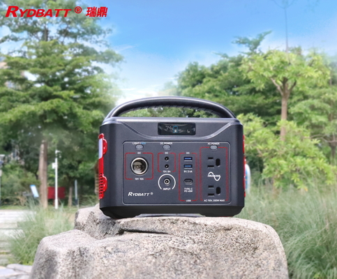 Lithium-Ionen-Portable Power Station 220V/100V 500W reine Sinuswelle mit QC3.0 18W Dual Port