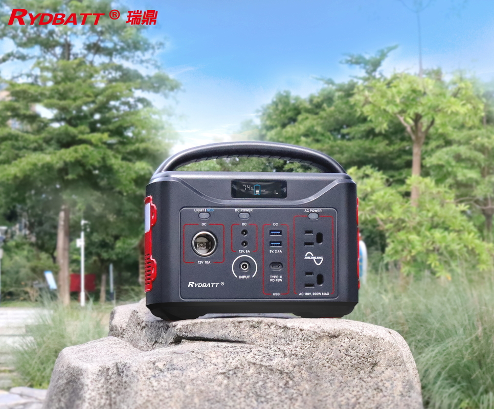 Lithium-Ionen-Portable Power Station 220V/100V 500W reine Sinuswelle mit QC3.0 18W Dual Port